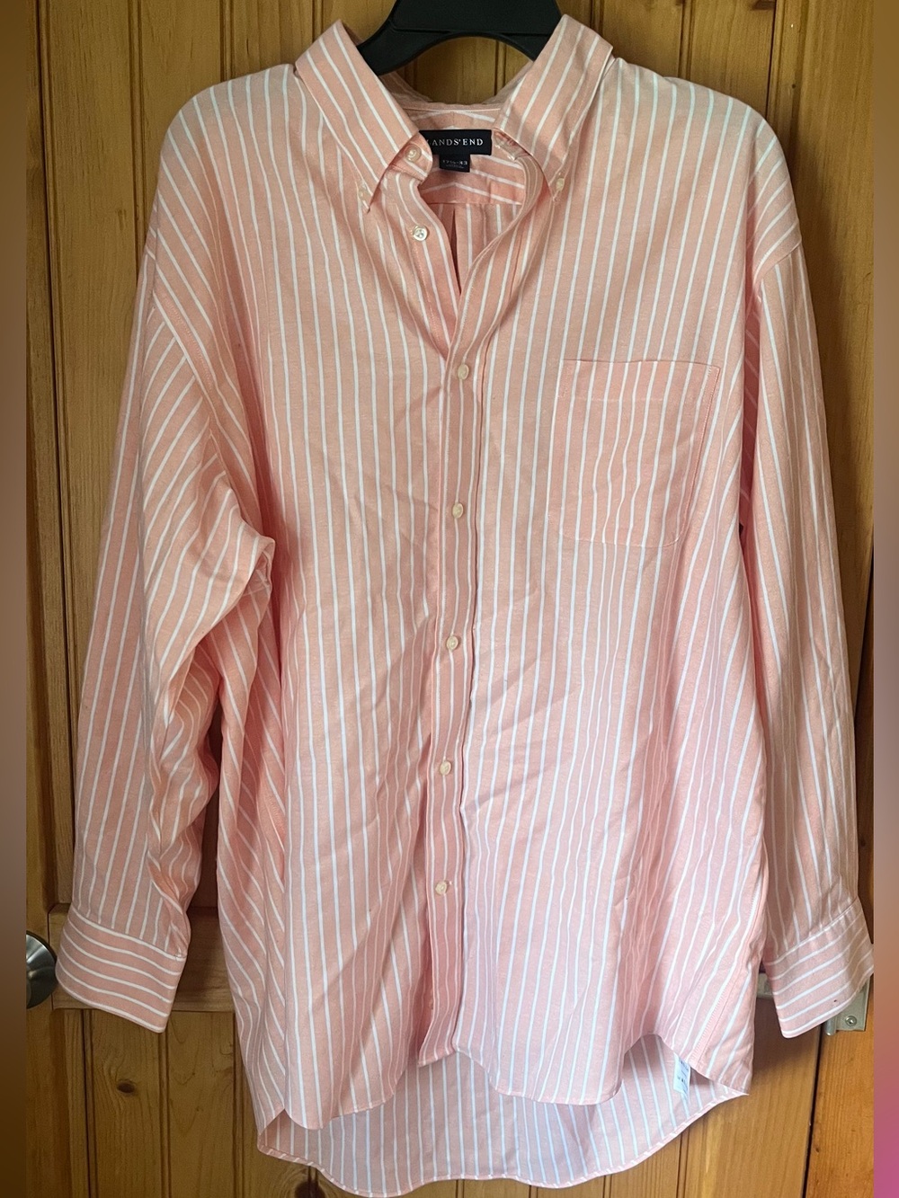 Men’s coral polo button down shirt
